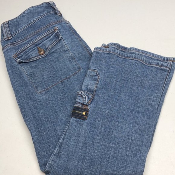 VINTAGE JACOB CONNEXION STRETCH DENIM CAPRIS 4/27x25 😎 - Picture 12 of 12